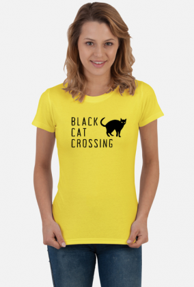 Halloween Black Cat Crossing