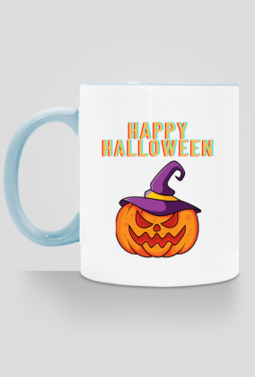 Biły kubek halloween