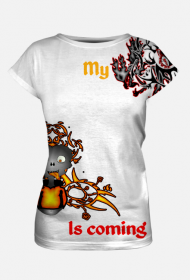 Koszulka niespodzianka (ciąża) Alien (pomarańcz)