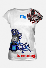 Koszulka niespodzianka (ciąża) Alien (niebieski)