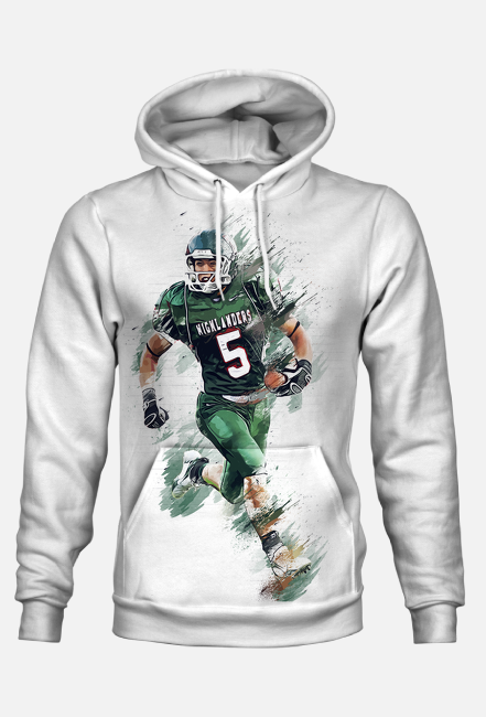 BLUZA MĘSKA Z MOTYWEM ,,AMERYKAŃSKI FUTBOL,,