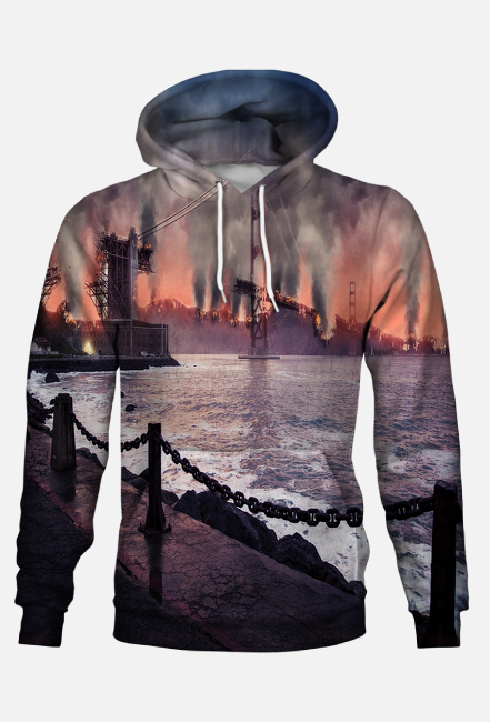 BLUZA MĘSKA Z MOTYWEM ,,ARCHITEKTURY,,