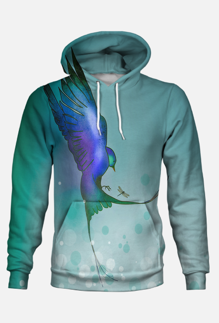 BLUZA MĘSKA Z MOTYWEM ,,PTAKA,,
