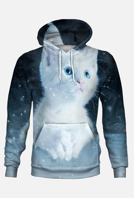 BLUZA MĘSKA Z MOTYWEM ,,KOTA,,