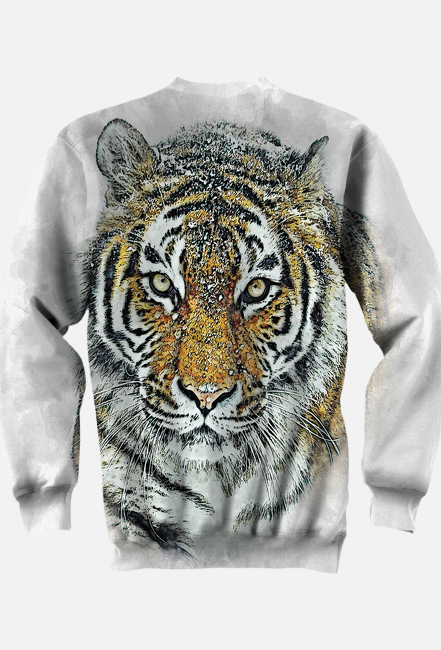 BLUZA DAMSKA Z MOTYWEM ,,TYGRYSA,,