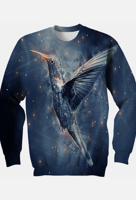 BLUZA DAMSKA Z MOTYWEM ,,KOLIBRA,,