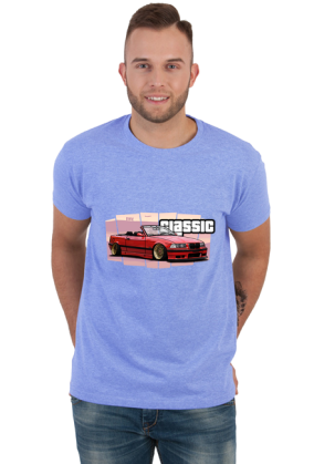 Czerwony kabriolet BMW E36