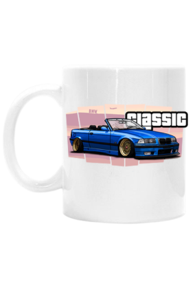 BMW E36 kabriolet niebieski