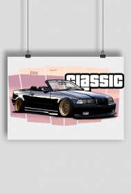 BMW E36 kabriolet czarny