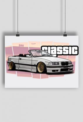 BMW E36 kabriolet biały