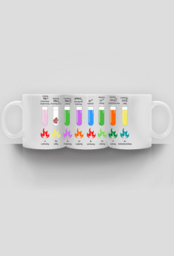 Kubek Chemika kolory CHROMU i MANGANU
