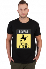 Beware Flying Witches T-shirt męski