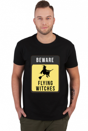Beware Flying Witches T-shirt męski