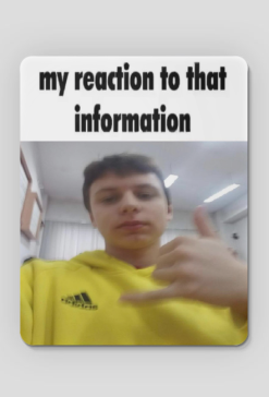 podkladka z moja reakcja