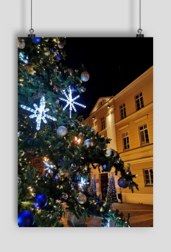 Plakat pionowy Olesnica Ratusz Rynek