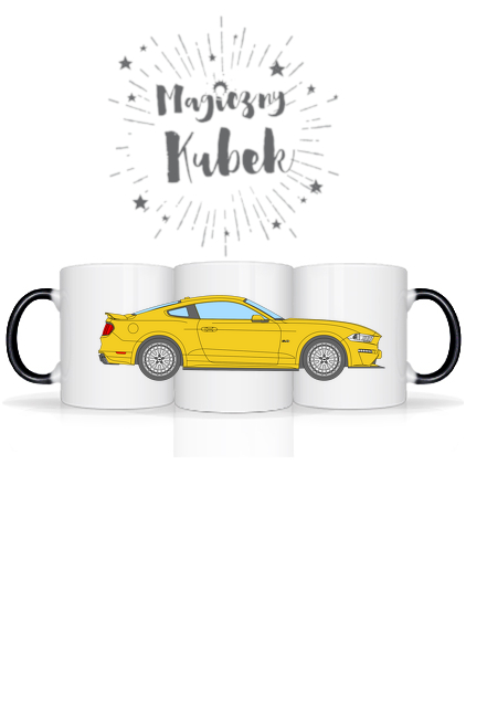 FORD MUSTANG GT (2017-) żółty MAGICZNY KUBEK