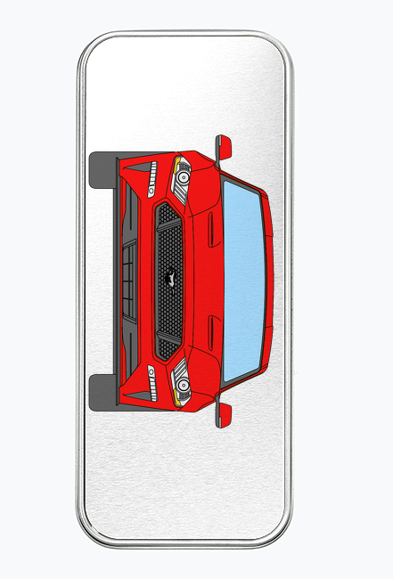 FORD MUSTANG GT (2017-) czerwony 01 PIÓRNIK METALOWY