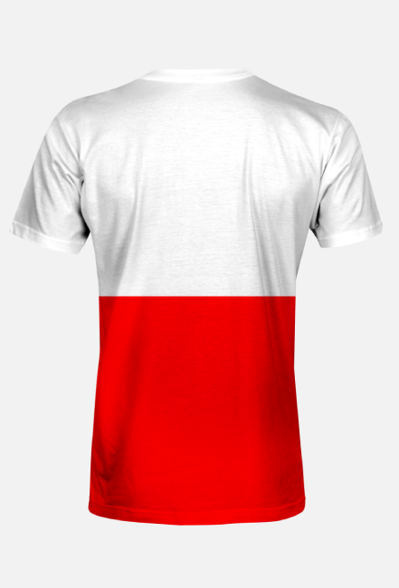 Koszulka męska z flagą Polski fullprint