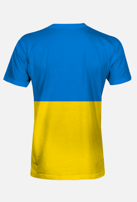 Koszulka męska z flagą Ukrainy fullprint