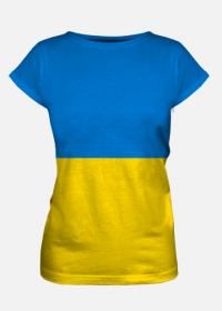 Koszulka damska z flagą Ukrainy fullprint