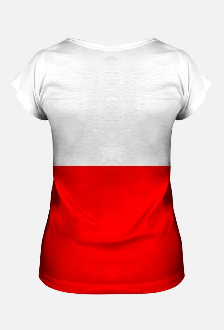 Koszulka damska z flagą Polski fullprint
