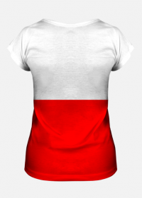 Koszulka damska z flagą Polski fullprint