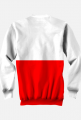 Bluza bez kaptura z flagą Polski fullprint