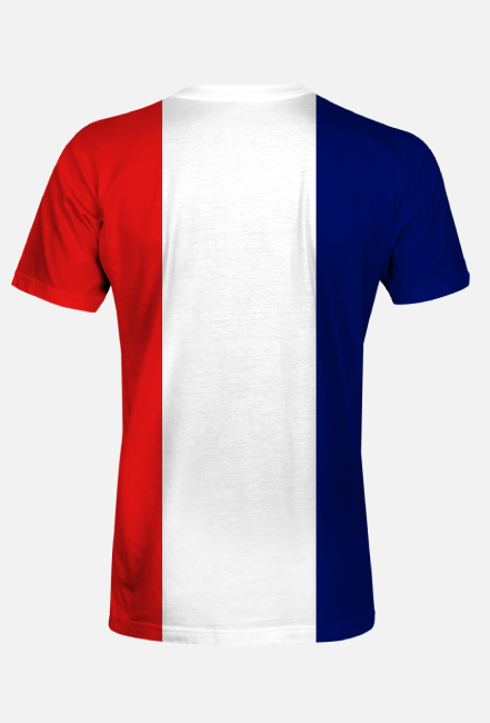 Koszulka męska z flagą Francji fullprint