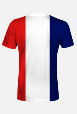 Koszulka męska z flagą Francji fullprint
