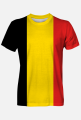Koszulka męska z flagą Belgii fullprint