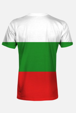 Koszulka męska z flagą Bułgarii fullprint
