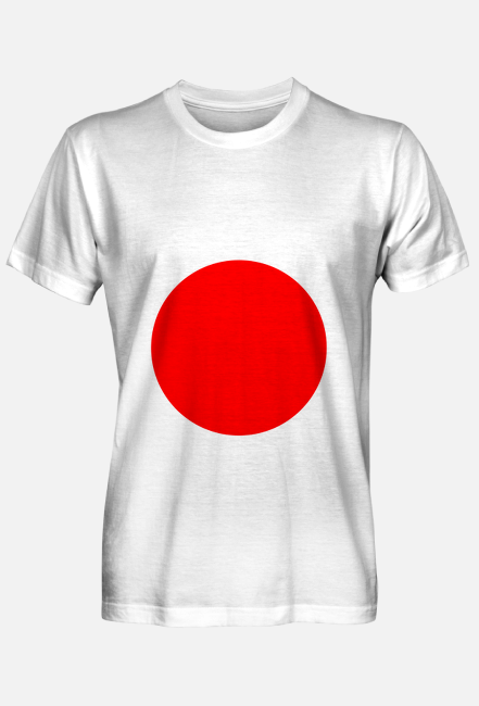 Koszulka męska z flagą Japonii jednostronna fullprint