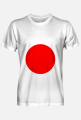Koszulka męska z flagą Japonii jednostronna fullprint