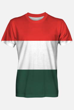 Koszulka męska z flagą Węgier fullprint