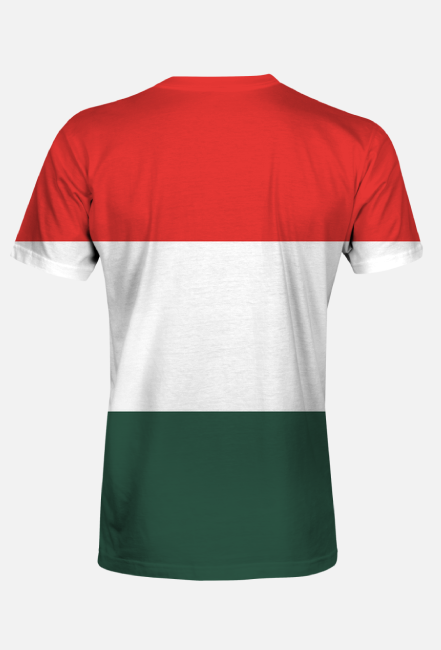 Koszulka męska z flagą Węgier fullprint