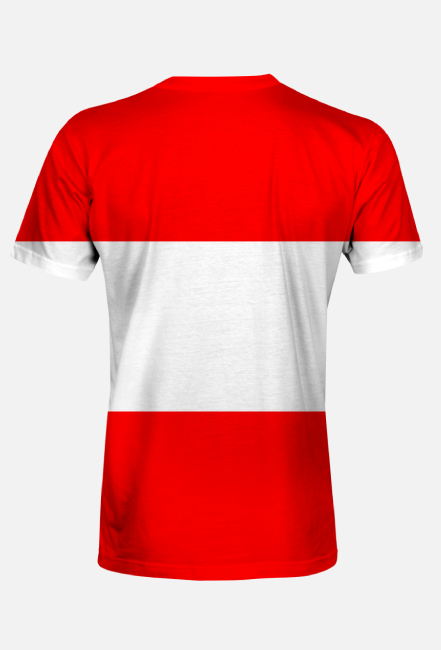 Koszulka męska z flagą Austrii fullprint
