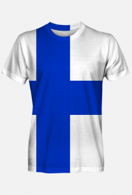 Koszulka męska z flagą Finlandii fullprint