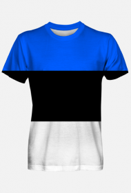 Koszulka męska z flagą Estonii fullprint