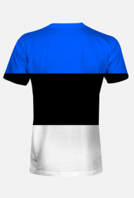 Koszulka męska z flagą Estonii fullprint