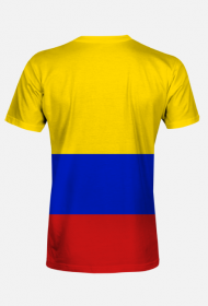 Koszulka męska z flagą Kolumbii fullprint