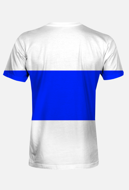 Koszulka męska z flagą Rosji biało-niebiesko-białą fullprint