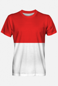 Koszulka męska z flagą Monako fullprint