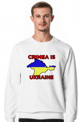Bluza bez kaptura Crimea is Ukraine (Krym jest ukraiński)