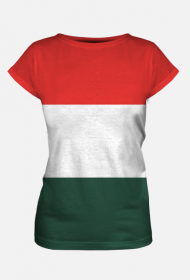 Koszulka damska z flagą Węgier fullprint