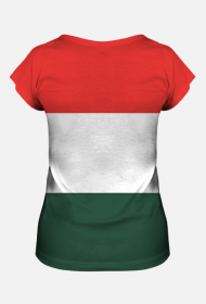 Koszulka damska z flagą Węgier fullprint