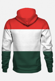 Bluza z kapturem z flagą Węgier fullprint