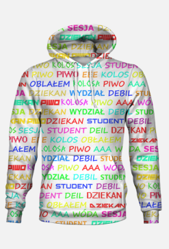 Dziekan Piwo Student - Kolorowa Bluza Hoodie