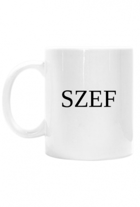 Kubek z napisem SZEF