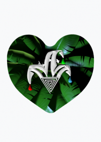 Magnes w kształcie serca Zielona Palma