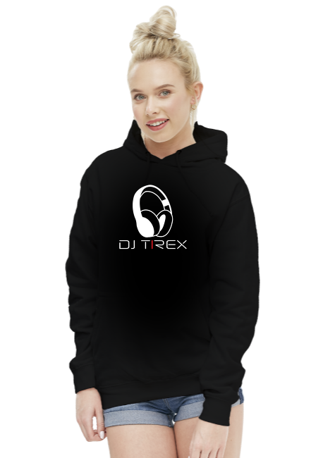 Bluza Damska z Kapturem "DJ Tirex"